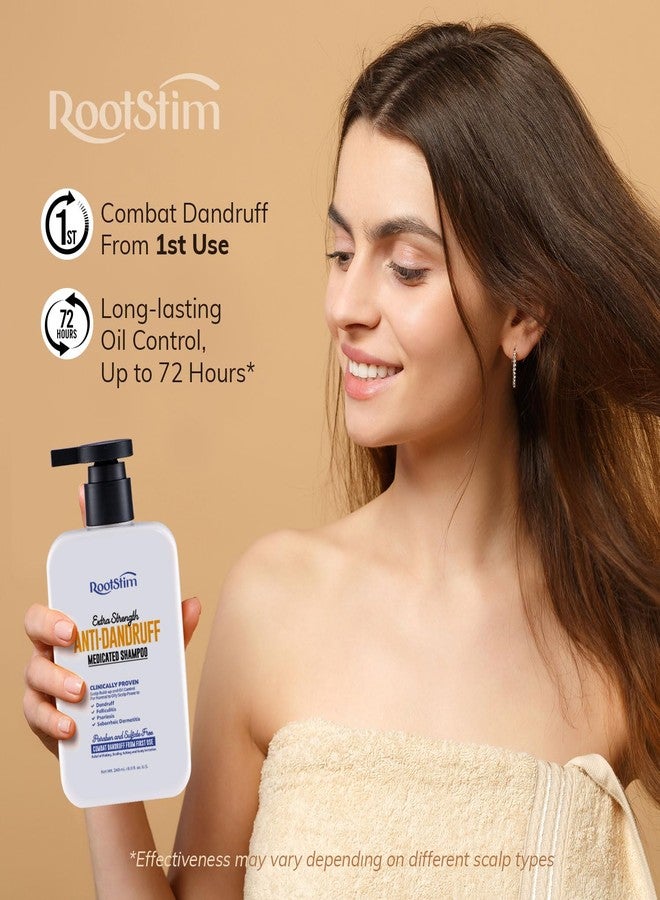 RootStim Seborrheic Dermatitis Folliculitis Dandruff Shampoo - Anti Fungal Medicated Shampoo for Healthy Scalp with Selenium Sulfide & Botanical Extracts - Flakes Itchy and Oily Scalp Relief Stop Hair Loss - Image 2
